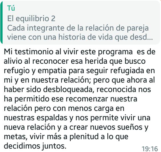 TESTIMONIO RELACION DE PAREJA